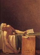 Jacques-Louis David The death of Marat oil painting artist